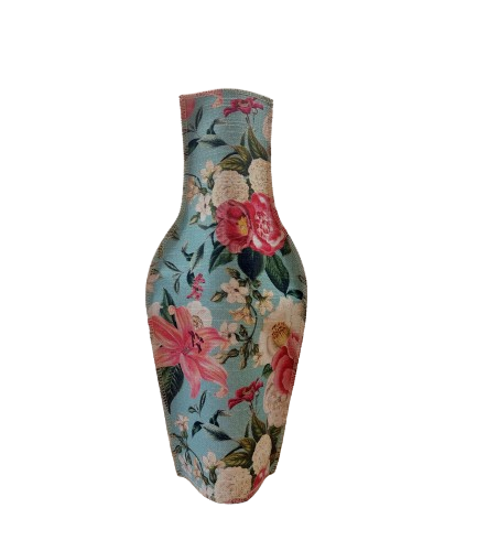 Vase Gartenblumen mint ohne Hintergrund